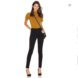 AG Farrah Skinny high waisted black jean